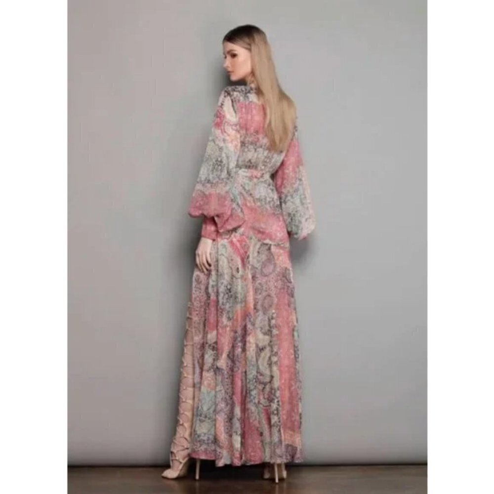 💕BRONX AND BANCO💕 Farah Maxi Dress ~ Muti-Color Print US 6 NWOT - Picture 9 of 16
